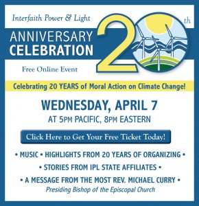 Interfaith Power & Light 20th Anniversary